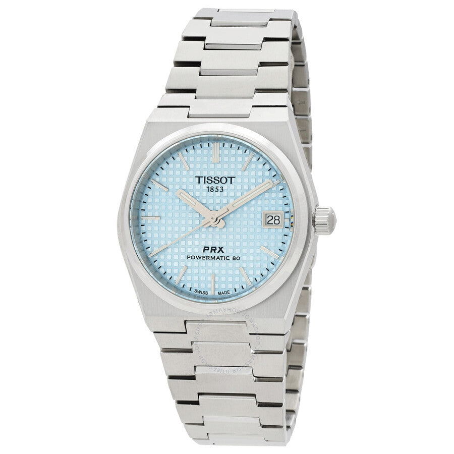 Tissot PRX Powermatic 80 Automatic Ice Blue Dial Ladies Watch T1372071135100