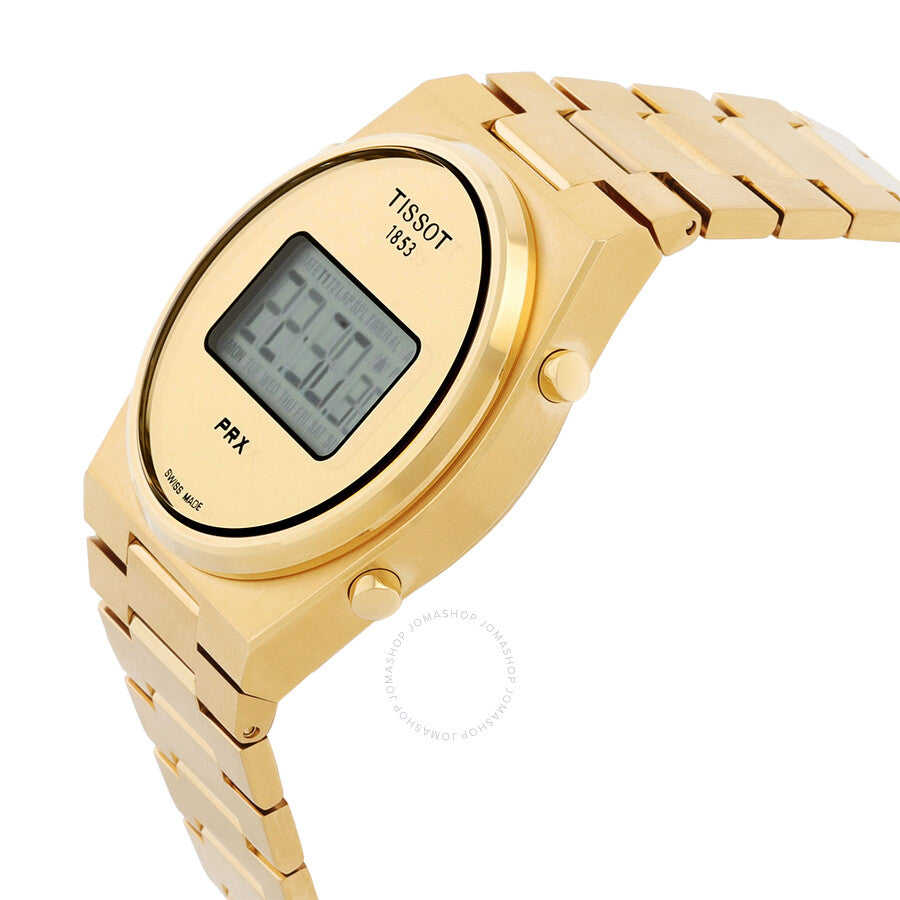 Tissot Prx Quartz Digital Gold Dial Unisex Watch T1374633302000 - Dawson Watches #2