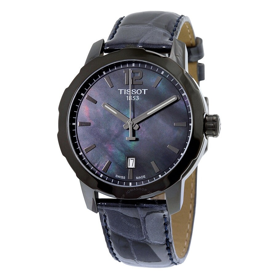 Tissot Quickster Black Mother of Pearl Dial Anthracite Leather Unisex Watch T0954103612700 - Dawson Watches #2