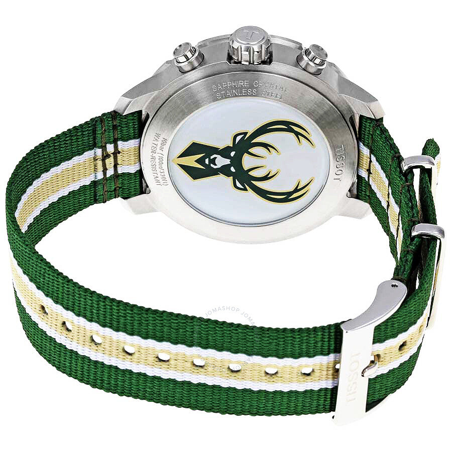 Tissot Quickster Milwaukee Bucks Chronograph Men's Watch T095.417.17.037.24 - Dawson Watches #3
