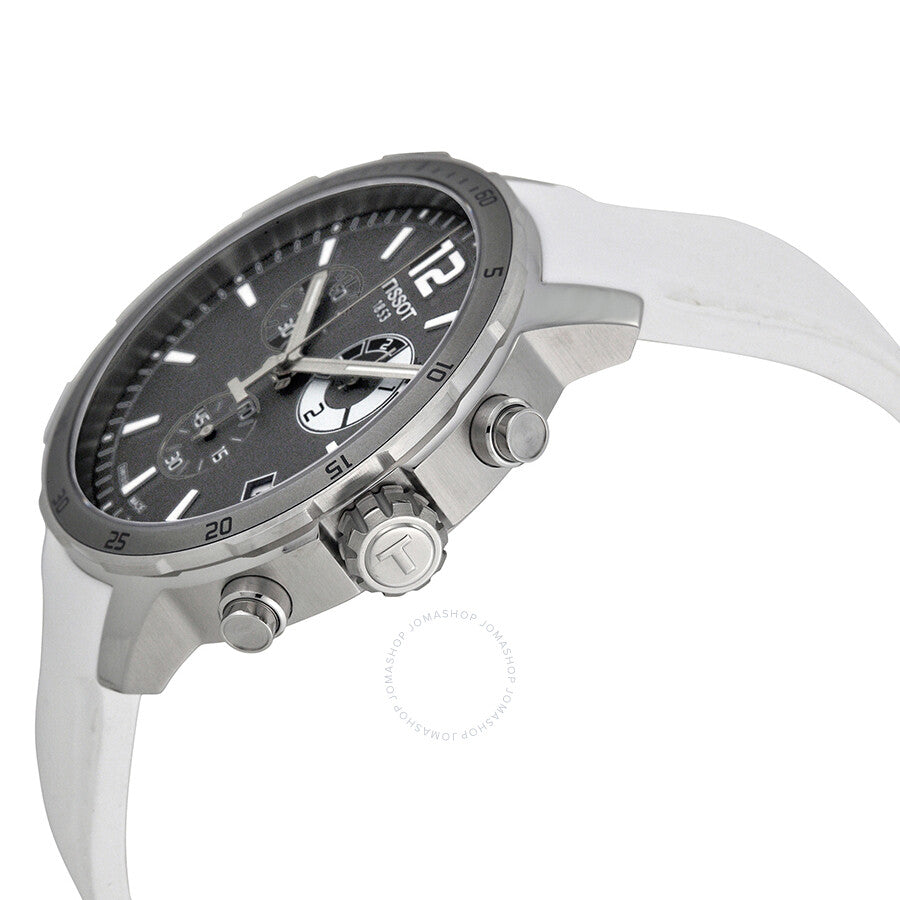 Tissot Quickster Grey Dial White Silicone Men's Watch T0954491706700 - Dawson Watches #2