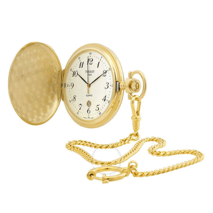 Tissot Savonnette Quartz White Dial Watch T83.4.553.12 - Dawson Watches #2