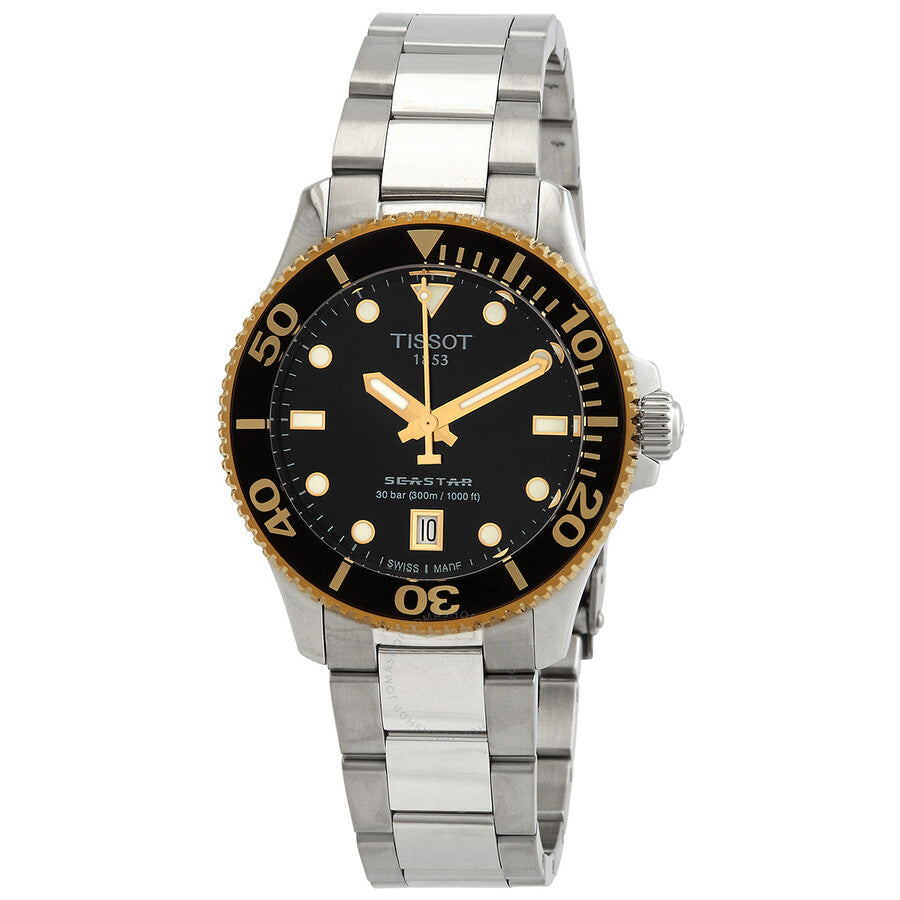Tissot Seastar 1000 Quartz Black Dial Unisex Watch T1202102105100 - Dawson Watches