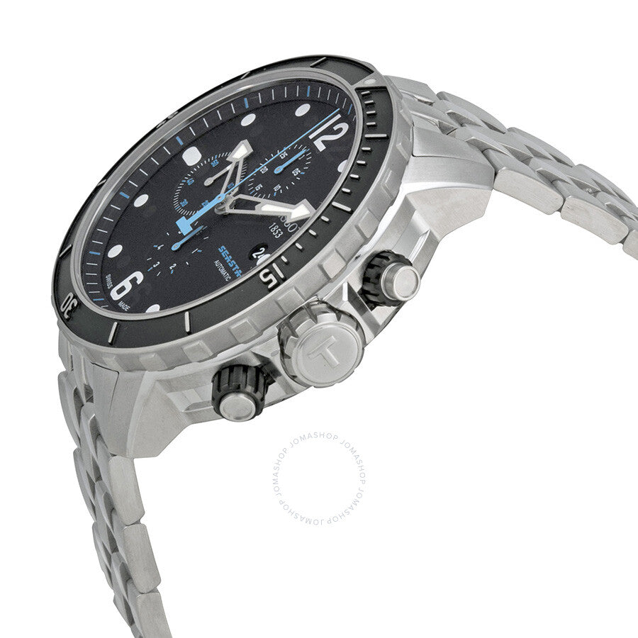 Tissot Seastar Chronograph Black Dial Men's Watch T0664271105700 - Dawson Watches #2