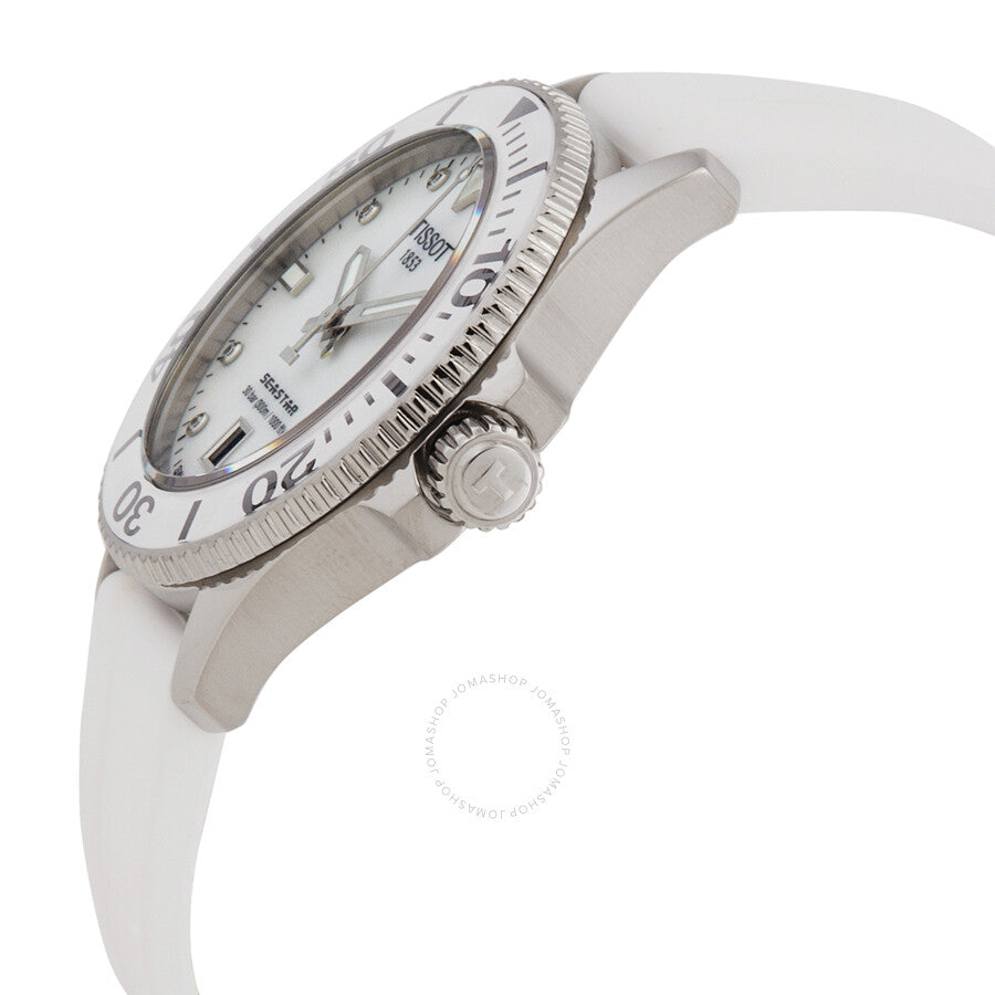 Tissot Seastar Quartz Diamond White Mother of Pearl Dial Unisex Watch T120.210.17.116.00 - Dawson Watches #2