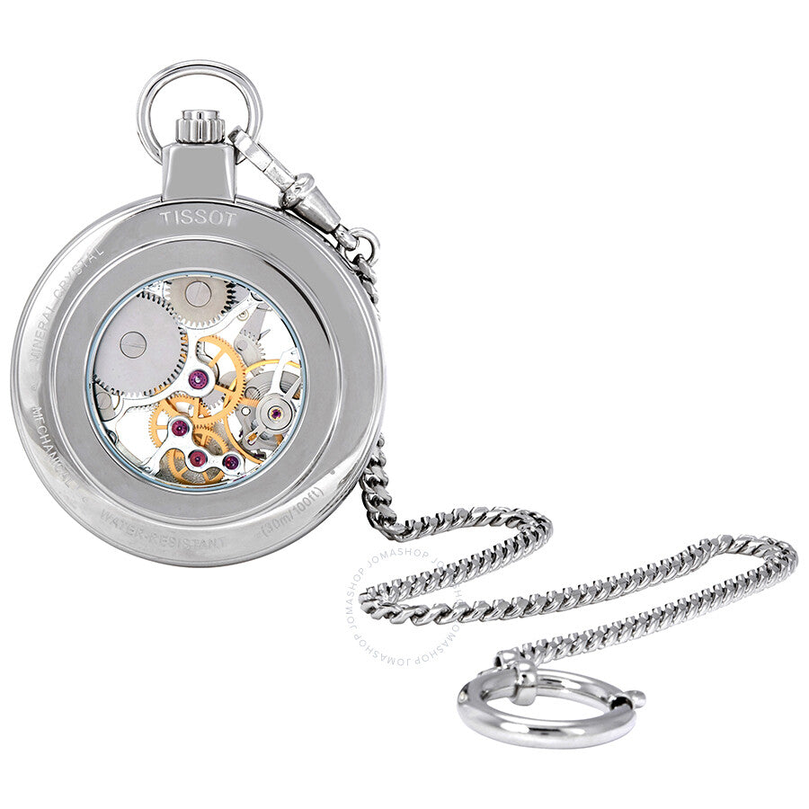 Tissot Skeleton Dial Hand Wound Pocket Watch T853.405.19.412.00 - Dawson Watches #3