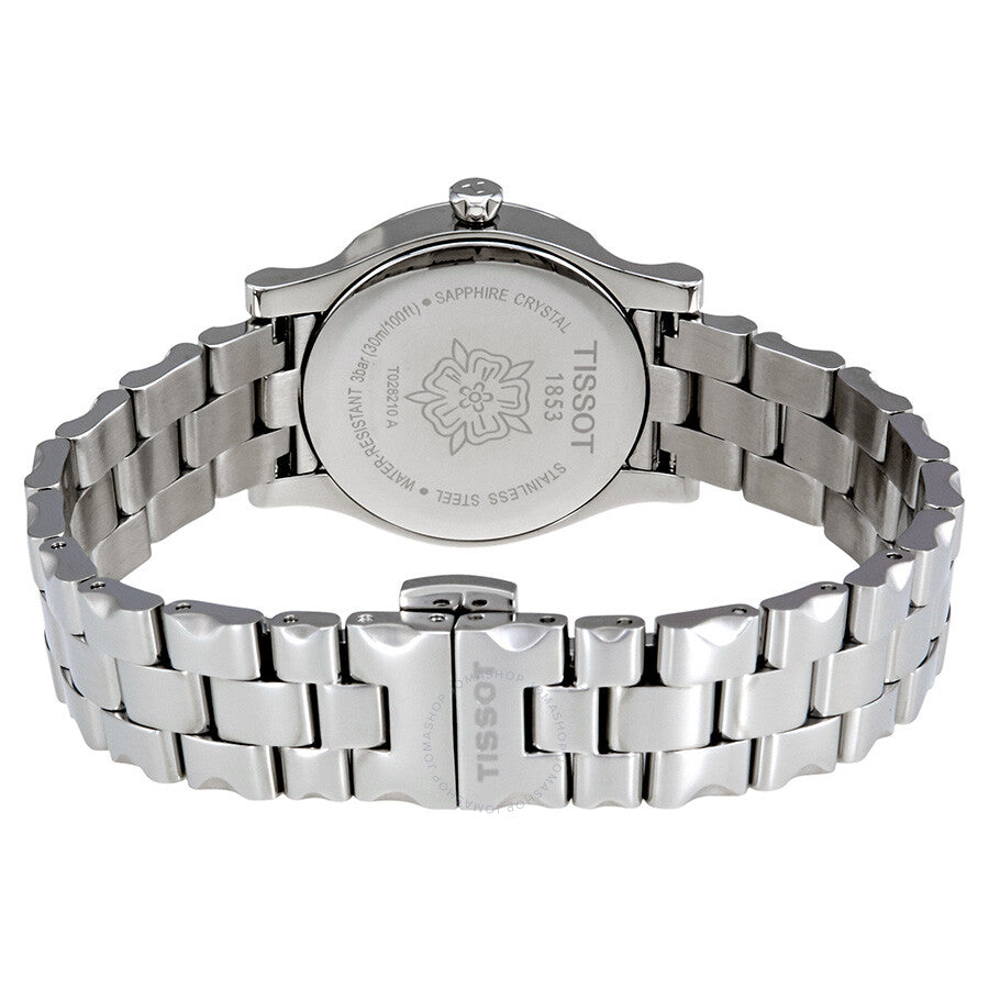 Tissot Stylis-T White Mother of Pearl Dial Diamond Ladies Watch T028.210.11.117.00 - Dawson Watches #3