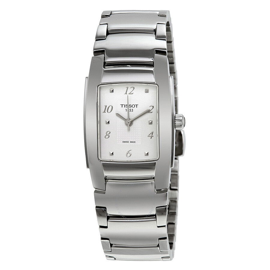 Tissot T-10 Silver Dial Stainless Steel Ladies Watch T073.310.11.017.00 - Dawson Watches
