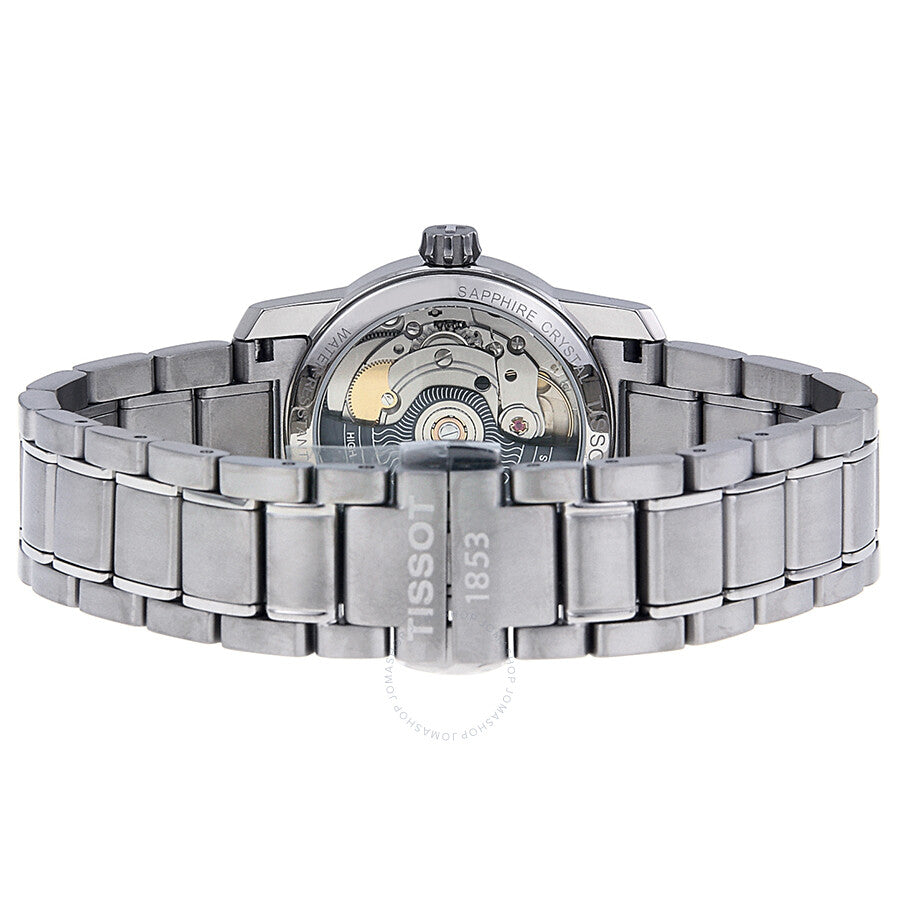 Tissot T-Classic Automatic Black Dial Titanium Ladies Watch T0872074405700 - Dawson Watches #3