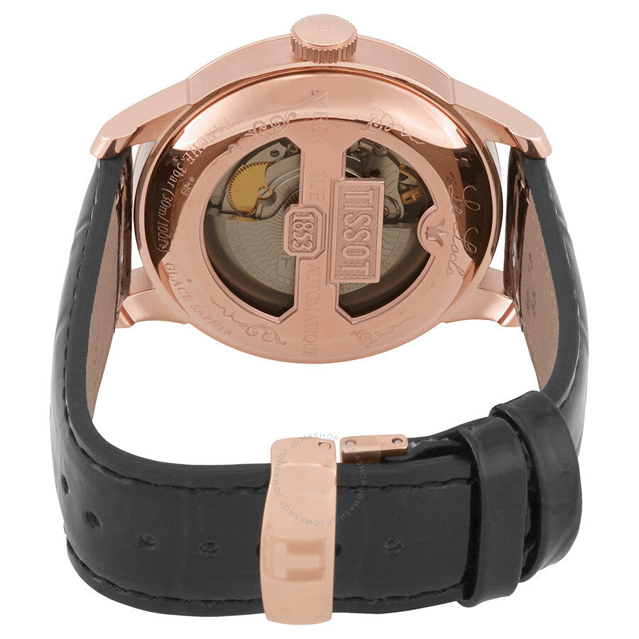 Tissot T-Classic Automatic Diamond Black Mother of Pearl Ladies Watch T006.407.36.126.00 - Dawson Watches #3