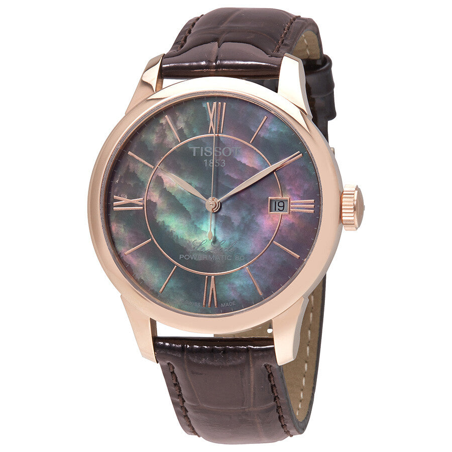 Tissot T-Classic Automatic Brown Mother of Pearl Ladies Watch T006.407.36.388.00 - Dawson Watches