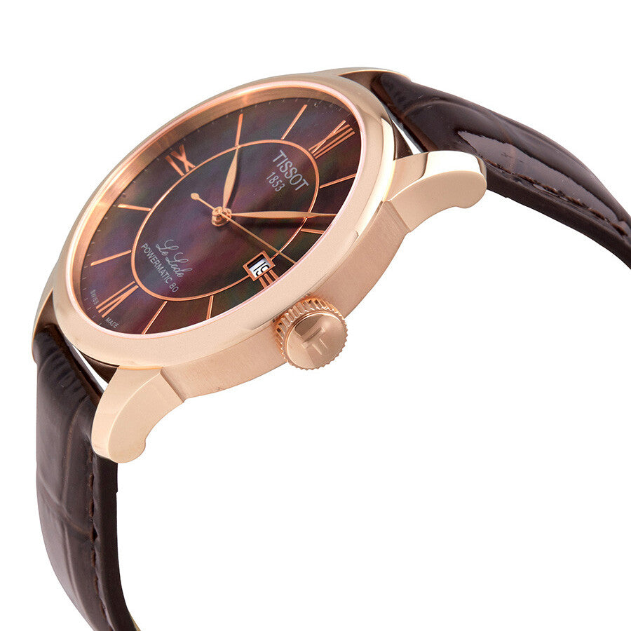 Tissot T-Classic Automatic Brown Mother of Pearl Ladies Watch T006.407.36.388.00 - Dawson Watches #2