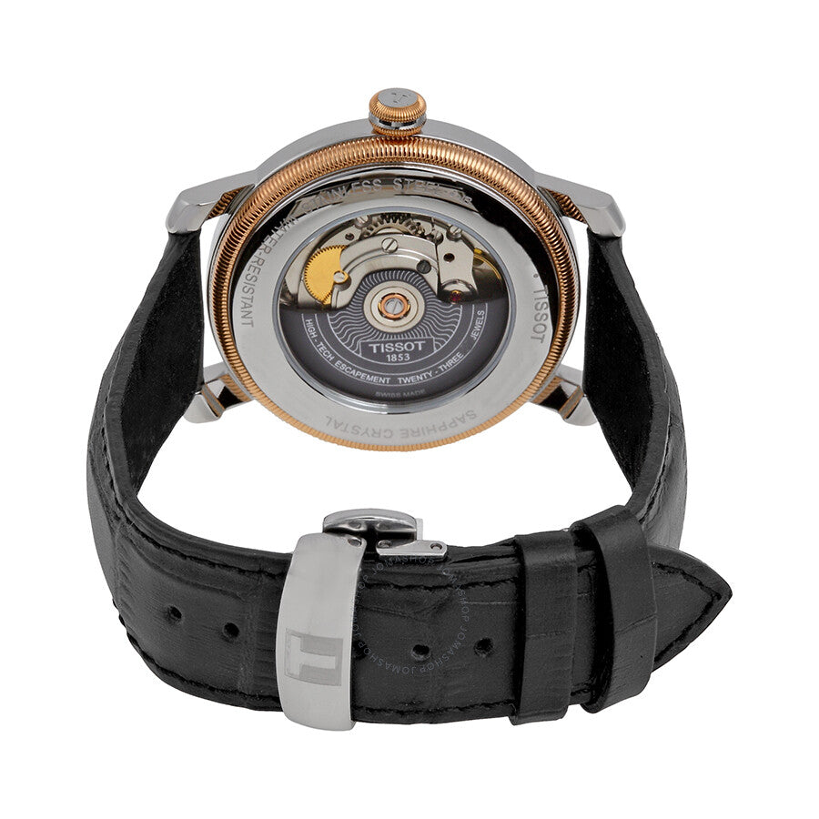 Tissot T-Classic Bridgeport Powermatic 80 Black Dial Men's Watch T0974072605300 - Dawson Watches #3