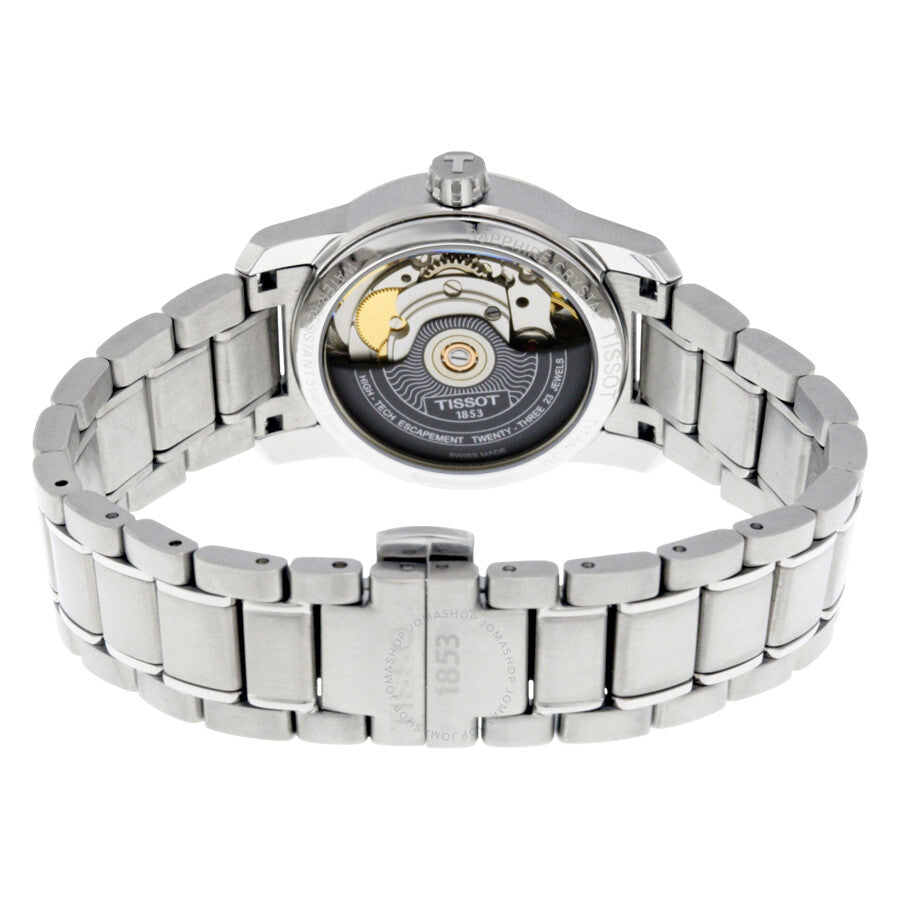 Tissot T-Classic Titanium Automatic Silver Dial Ladies Watch T0872074403700 - The Watches Men & Co #3