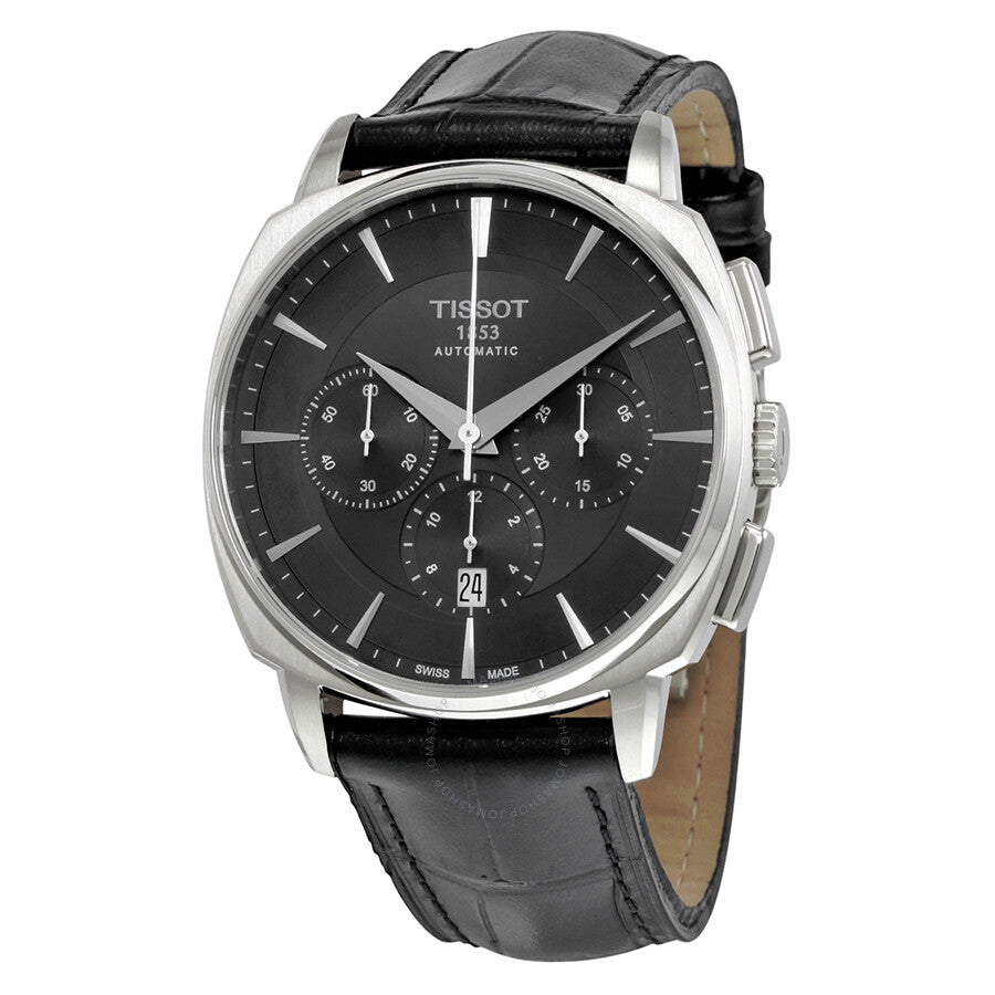 Tissot T-Lord Automatic Chronograph Black Dial Men's Watch T0595271605100 - Dawson Watches