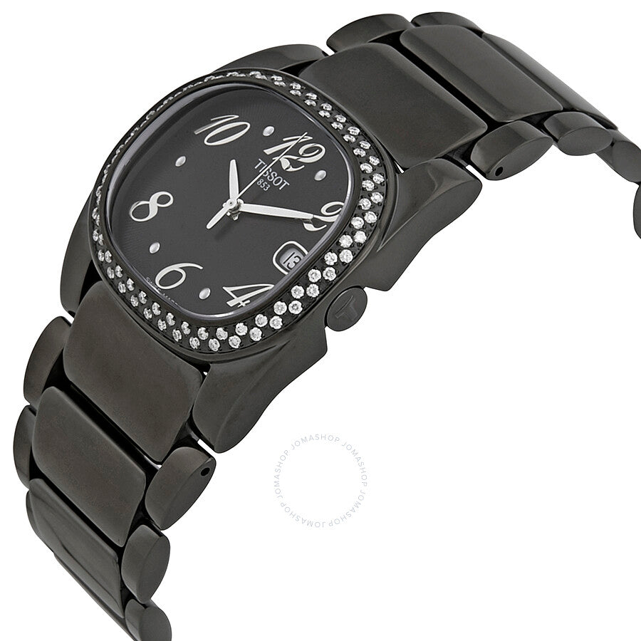 Tissot T-Moments Black Dial Black PVD Ladies Watch T0093101105702 - Dawson Watches #2