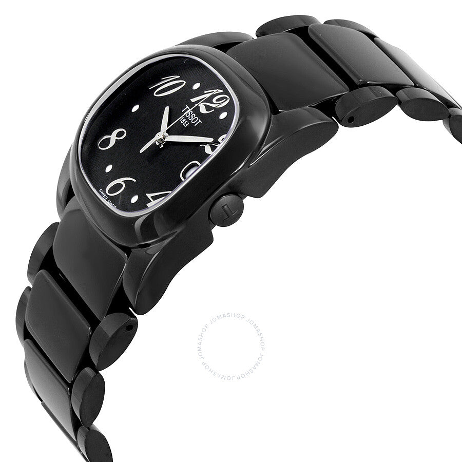 Tissot T Moments Black Dial Black PVD Ladies Watch T009.310.11.057.01 - Dawson Watches #2