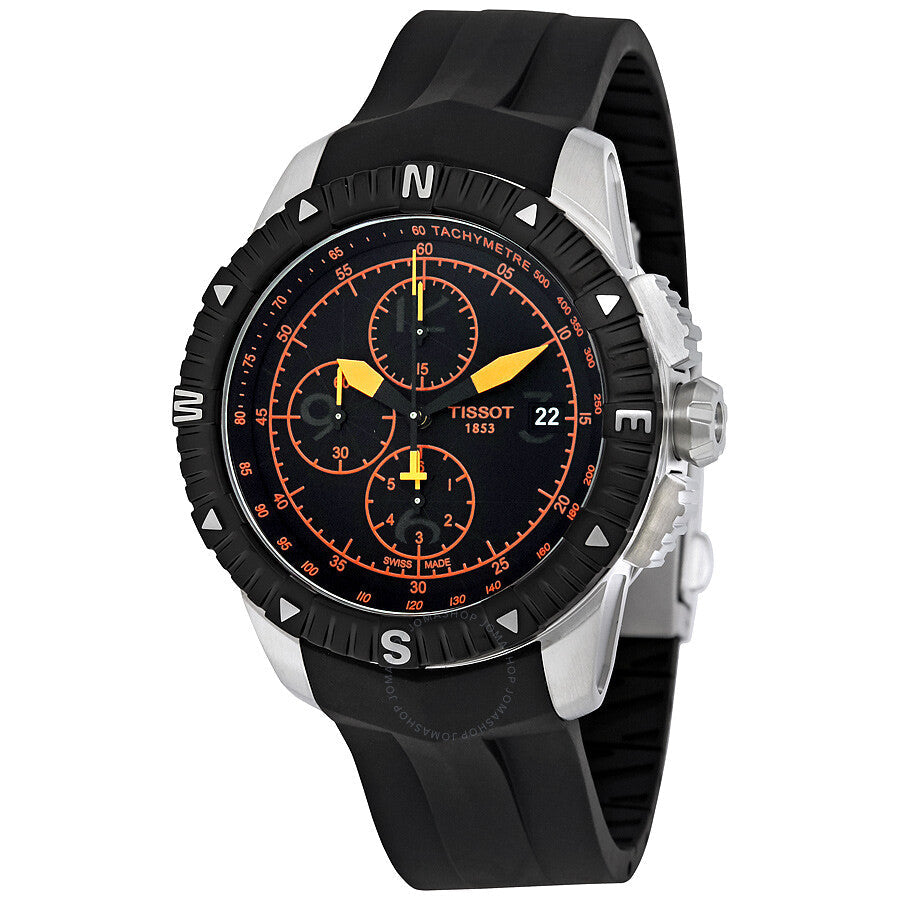 Tissot T-Navigator Automatic Chronograph Black Dial Men's Watch T0624271705701 - Dawson Watches