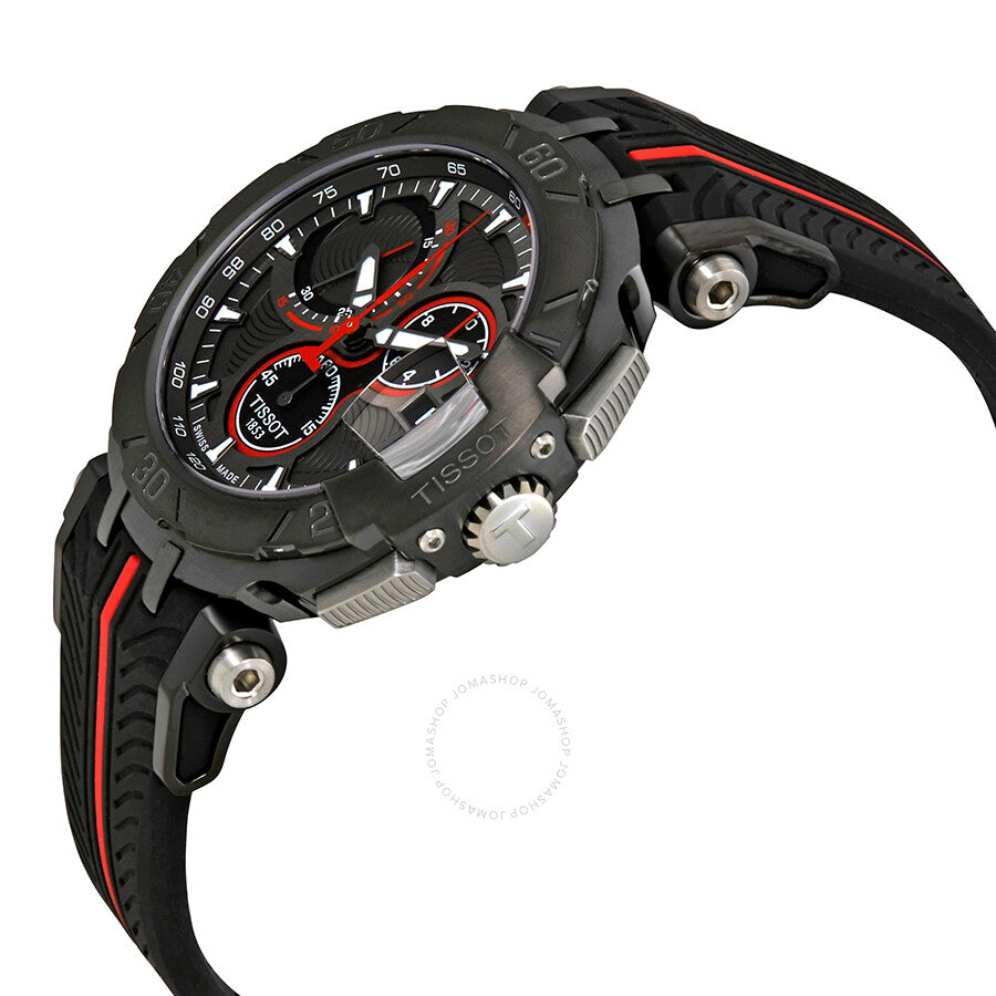 Tissot T-Race Anthracite Dial Men's Rubber Chronograph Watch T092.417.37.067.00 - Dawson Watches #2