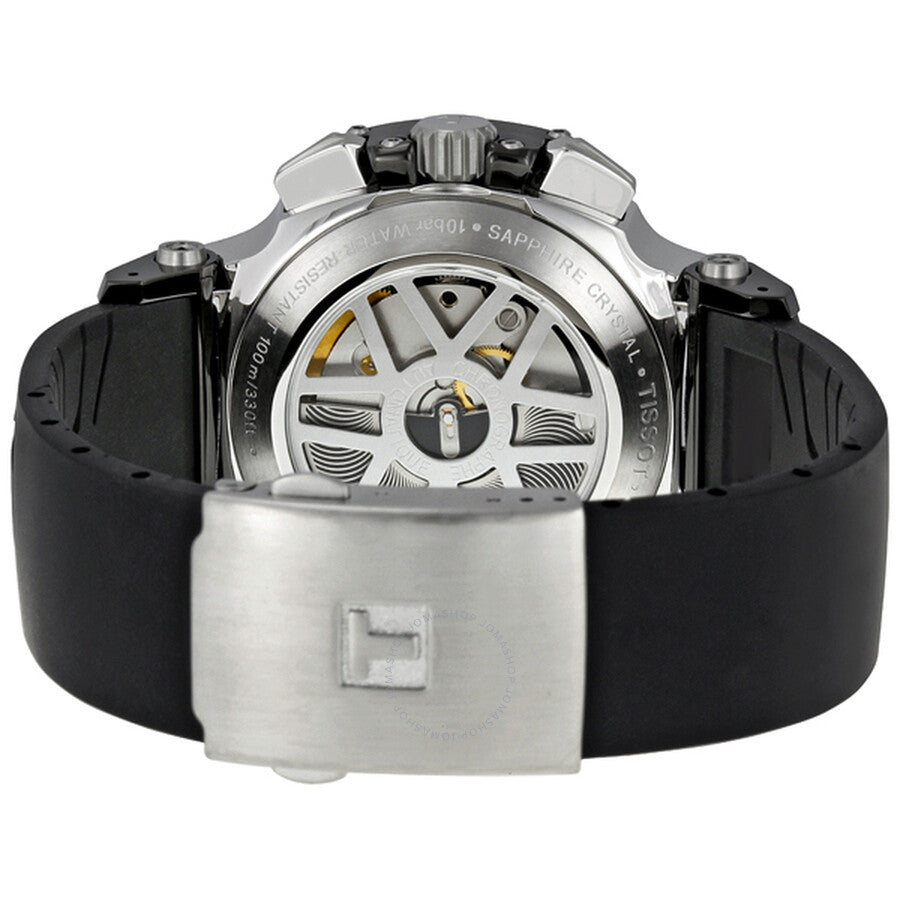 Tissot T Race Chronograph Black Rubber Strap Men's Watch T0484272703700 - Dawson Watches #3