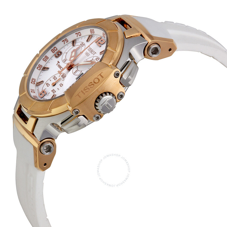 Tissot T-Race Chronograph White Dial Ladies Watch T0482172701700 - Dawson Watches #2