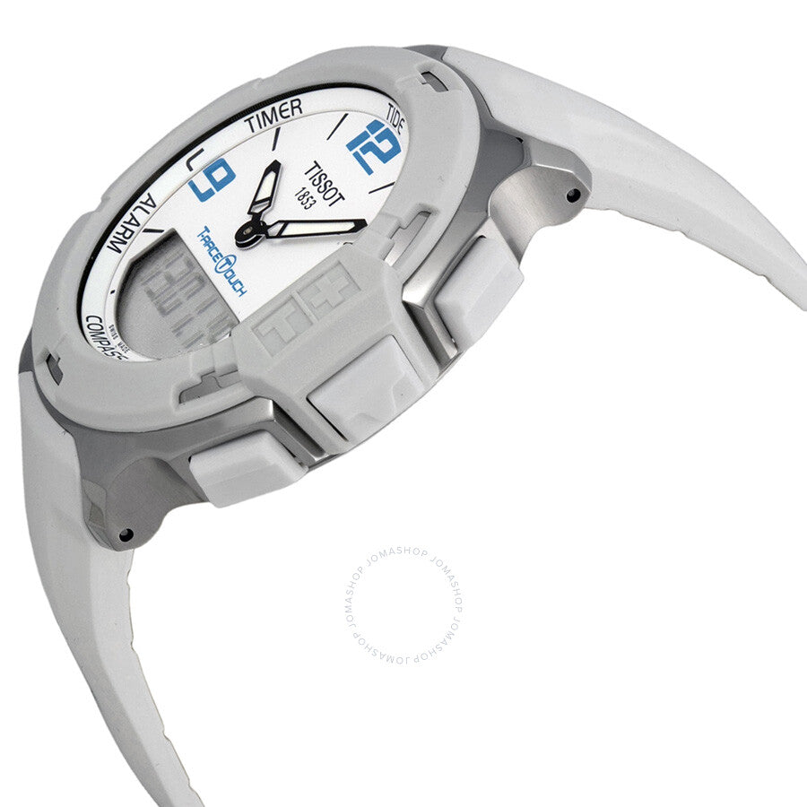 Tissot T-Race Touch White Analog Digital Dial White Synthetic Strap Unisex Watch T0814201701701 - Dawson Watches #2
