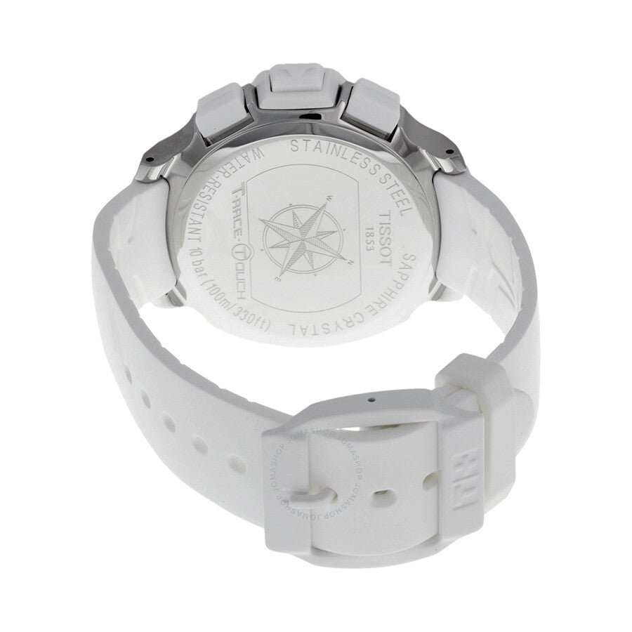 Tissot T-Race Touch White Analog Digital Dial White Synthetic Strap Unisex Watch T0814201701701 - Dawson Watches #3