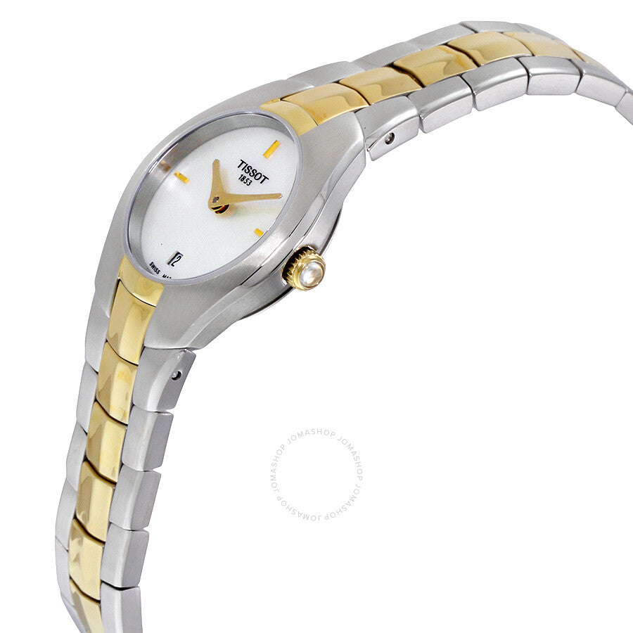 Tissot T-Round Mother of Pearl Dial Two-tone Ladies Watch T0960092211100 - Dawson Watches #2