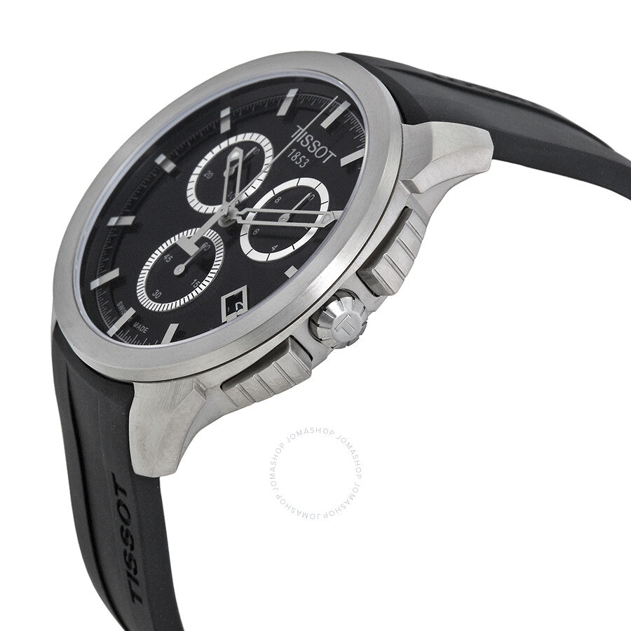 Tissot T-sport Titanium Black Dial Rubber Men's Watch T0694174705100 - Dawson Watches #2