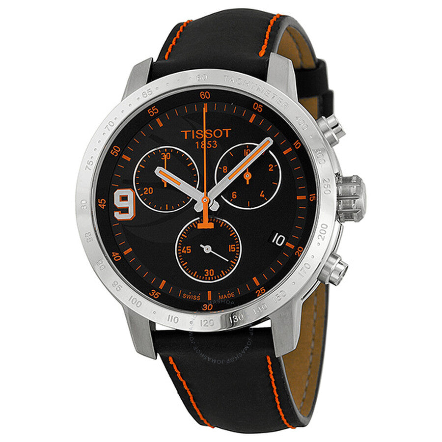 Tissot T-Sport Tony Parker Limited Black Dial Black Leather Men's Watch T0554171605701 - Dawson Watches