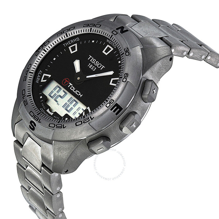 Tissot T-Touch II Black Dial Titanium Men's Watch T047.420.44.051.00 - Dawson Watches #2