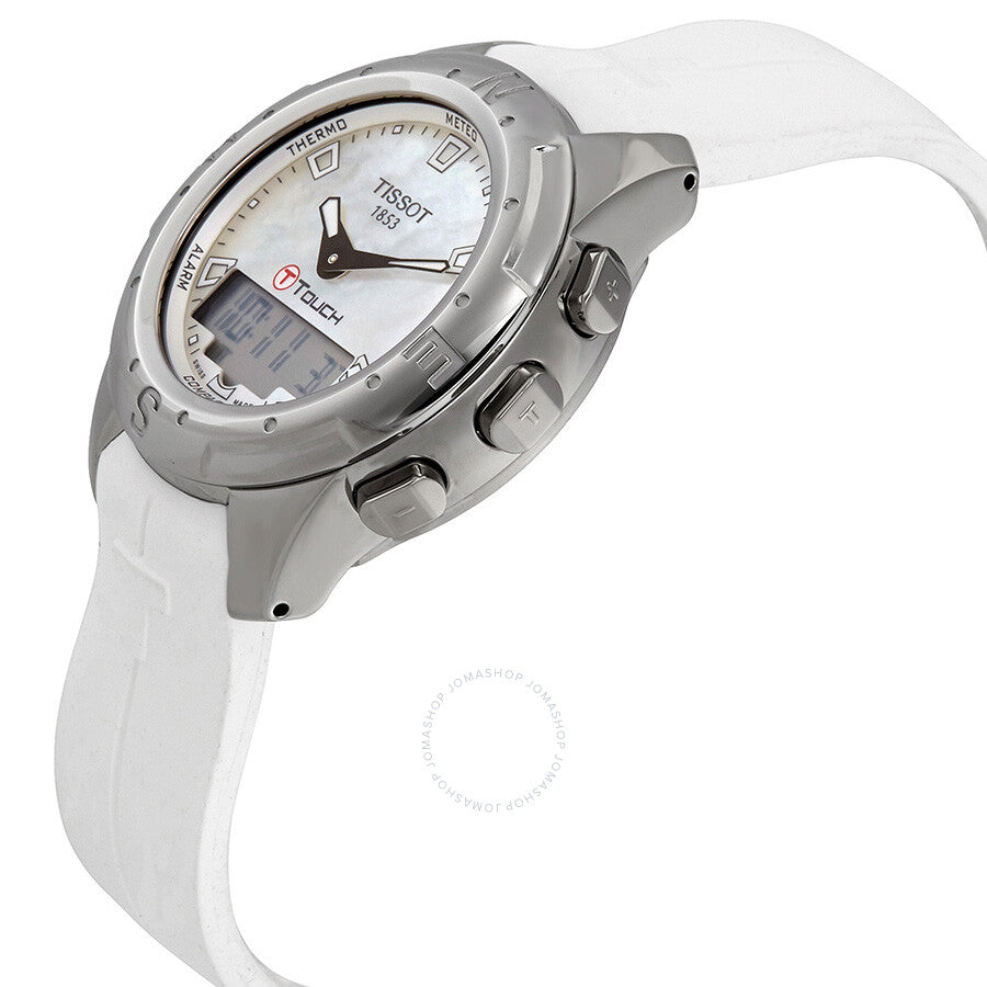 Tissot T-Touch II White Mother of Pearl Dial Ladies Watch T047.220.47.111.00 - Dawson Watches #2