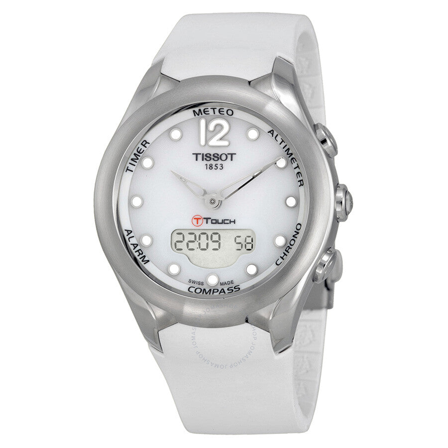 Tissot T-Touch Solar White Dial White Rubber Ladies Watch T0752201701700 - Dawson Watches