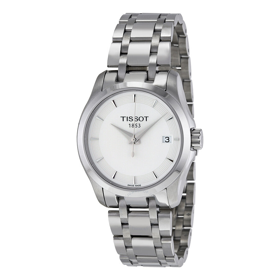 Tissot T-Trend Couturier White Dial Ladies Watch T0352101101100 - Dawson Watches