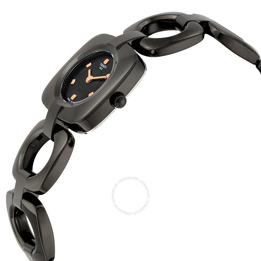 Tissot T-Trend Odaci-T Black Dial Black PVD Ladies Watch T0201091105100 - Dawson Watches #2