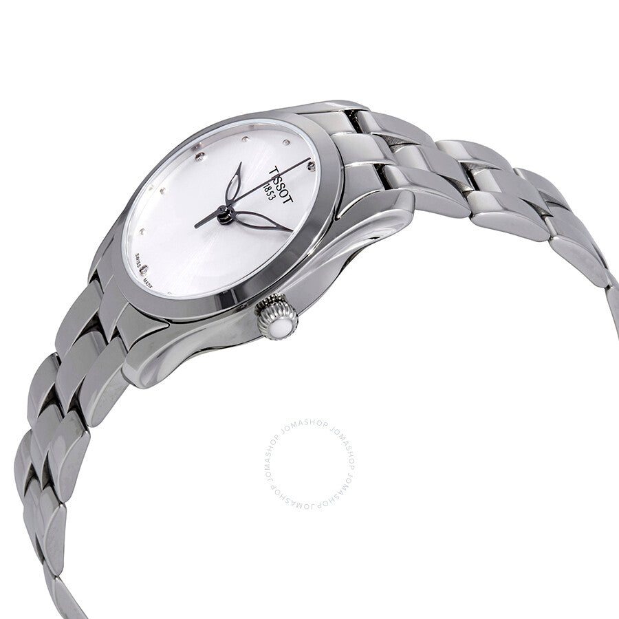 Tissot T-Wave Diamond Silver Dial Ladies Watch T112.210.11.036.00 - Dawson Watches #2