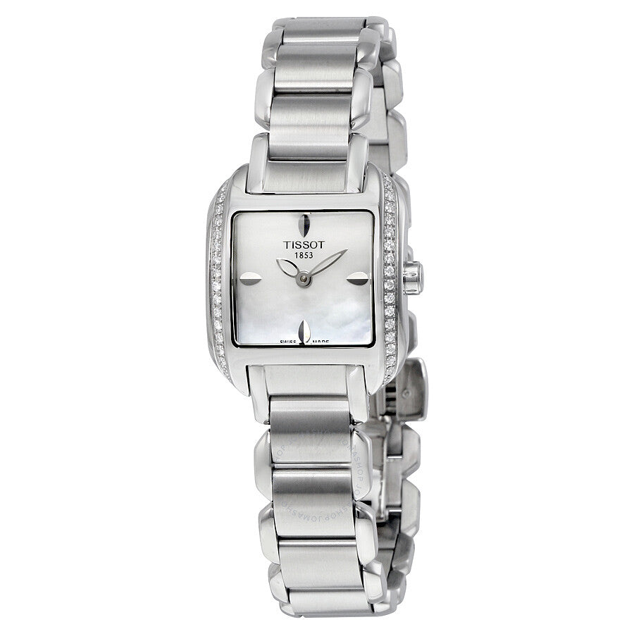 Tissot T-Wave Mother of Pearl Dial Stainless Steel Ladies Watch T02.1.385.71 - Dawson Watches