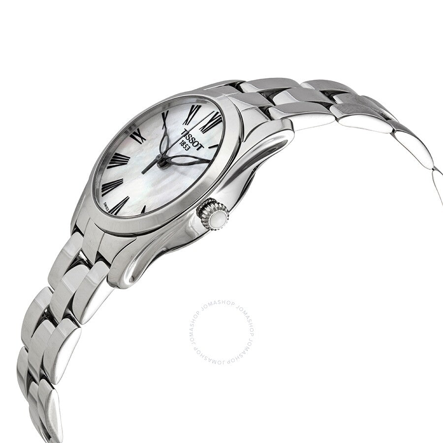 Tissot T-Wave Quartz White Mother of Pearl Dial Ladies Watch T112.210.11.113.00 - Dawson Watches #2