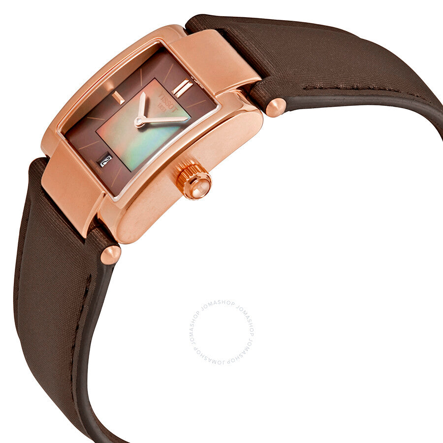 Tissot T02 Brown Mother of Pearl Dial Ladies Watch T090.310.37.381.00 - Dawson Watches #2