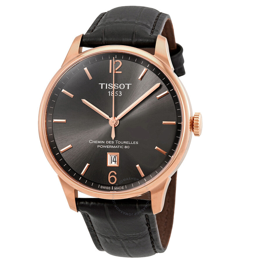 Tissot T-Classic Automatic Gunmetal Dial Men's Watch T099.407.36.447.00 - Dawson Watches