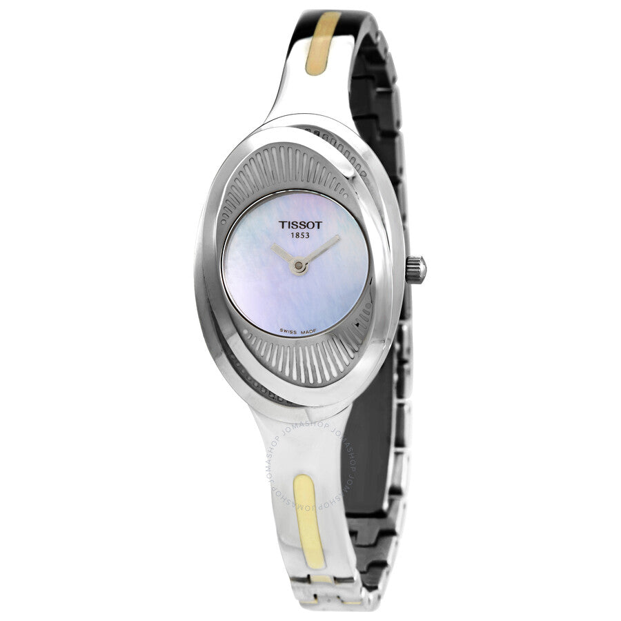 Tissot T-Lady Flower Quartz Blue Mother of Pearl Dial Ladies Watch T03.1.085.80 - Dawson Watches