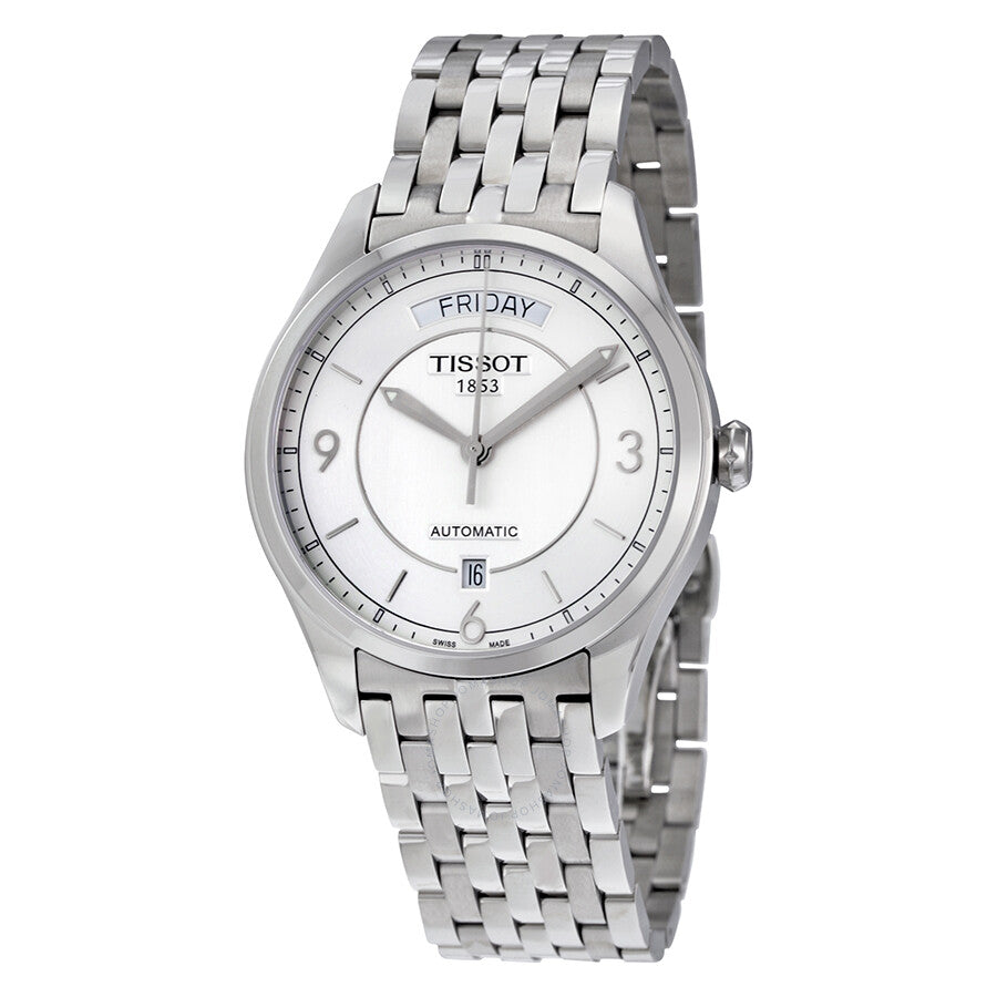 Tissot T-One Automatic Day Date Silver Dial Men's Watch T038.430.11.037.00 - Dawson Watches