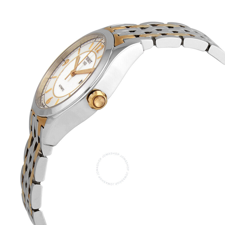 Tissot T-One Automatic Silver Dial Two-tone Ladies Watch T038.207.22.037.00 - Dawson Watches #2