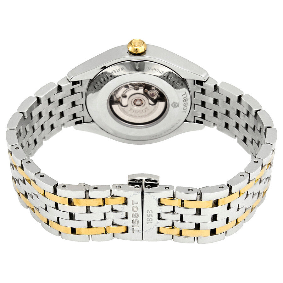 Tissot T-One Automatic Silver Dial Two-tone Ladies Watch T038.207.22.037.00 - Dawson Watches #3