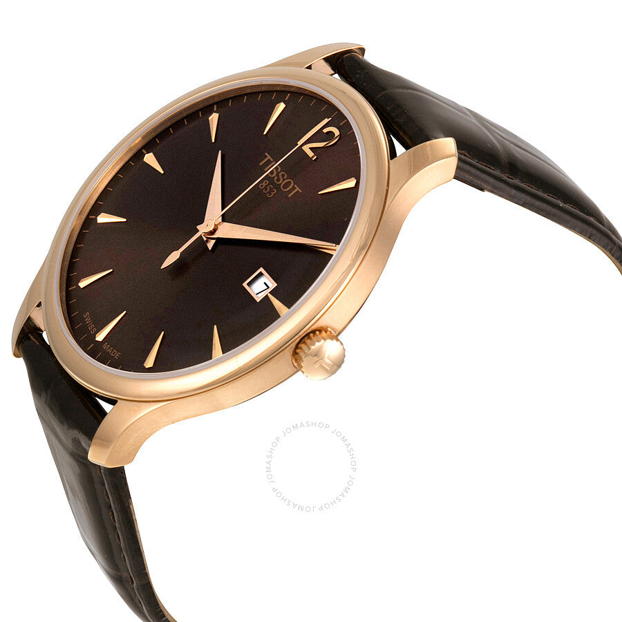 Tissot Tradition Brown Dial Men's Watch T063.610.36.297.00 - Dawson Watches #2