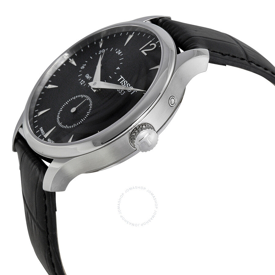 Tissot Tradition GMT Black Dial Men's Watch T0636391605700 - Dawson Watches #2