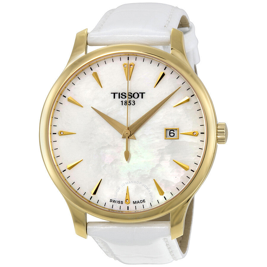 Tissot Tradition Mother of Pearl Dial Ladies Watch T063.610.36.116.00 - Dawson Watches