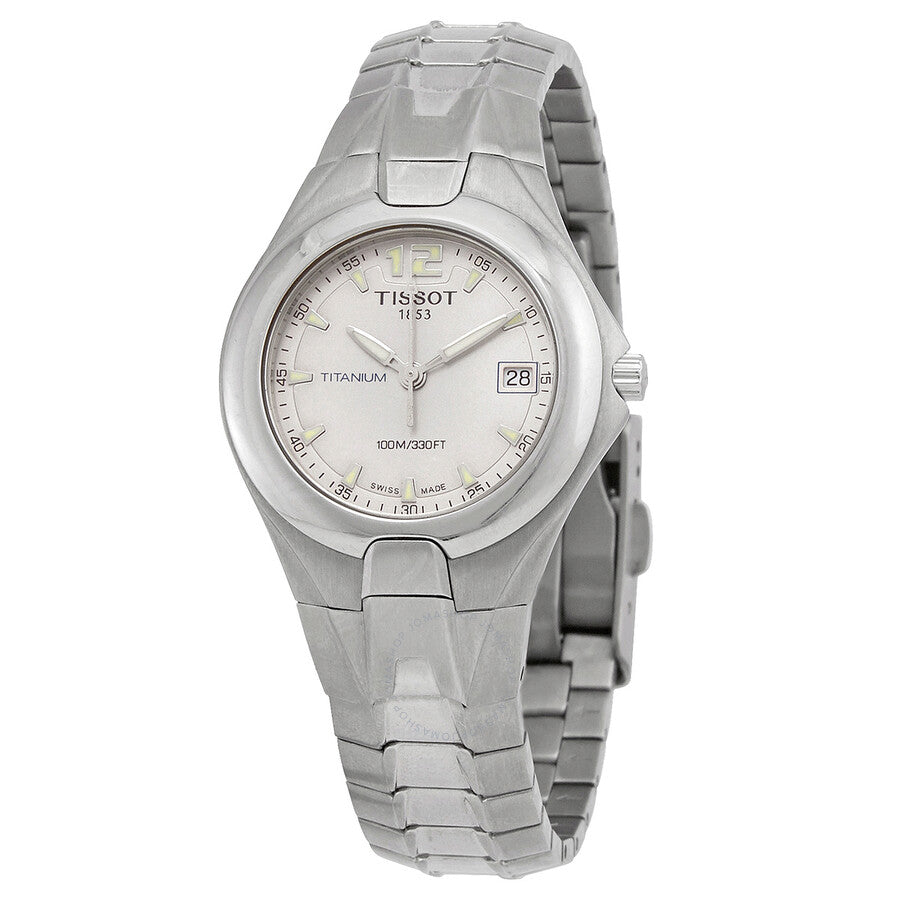 Tissot T-Sport Quartz Silver Dial Titanium Ladies Watch T65.7.381.31 - Dawson Watches