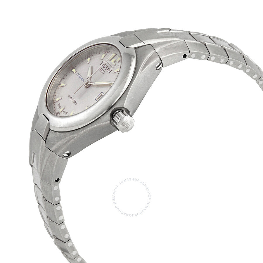 Tissot T-Sport Quartz Silver Dial Titanium Ladies Watch T65.7.381.31 - Dawson Watches #2