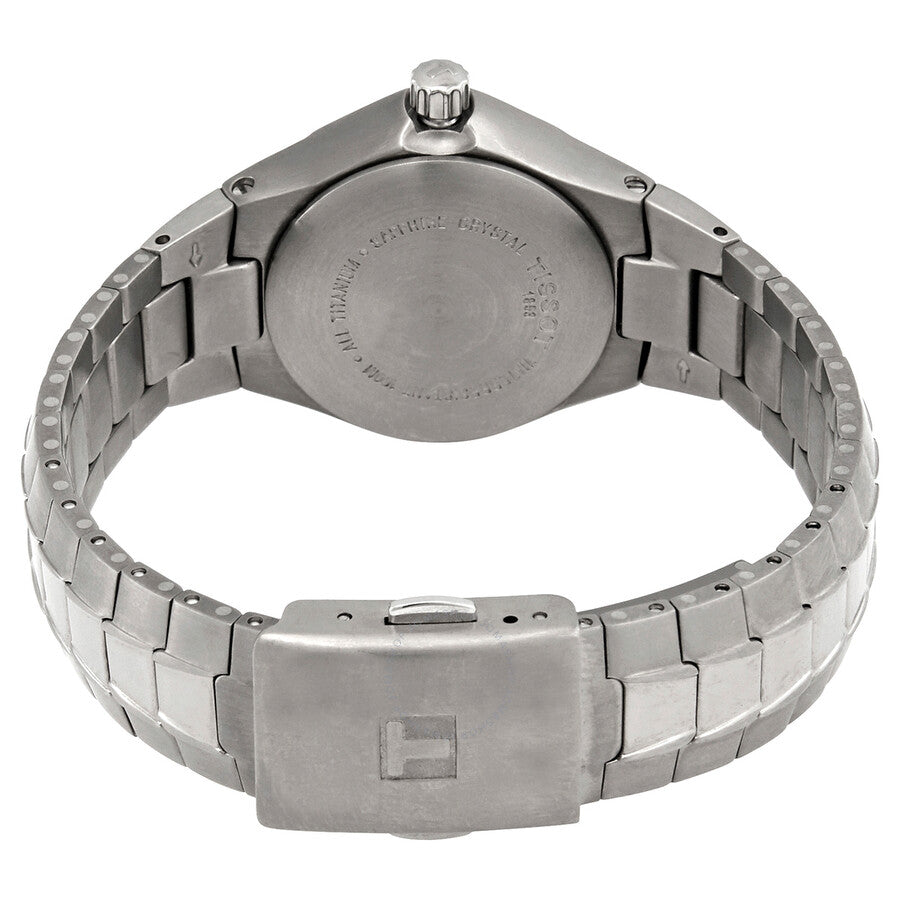 Tissot T-Sport Quartz Silver Dial Titanium Ladies Watch T65.7.381.31 - Dawson Watches #3